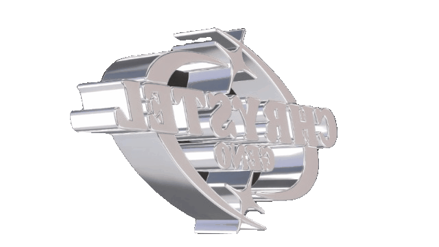 Animated chrome star logo